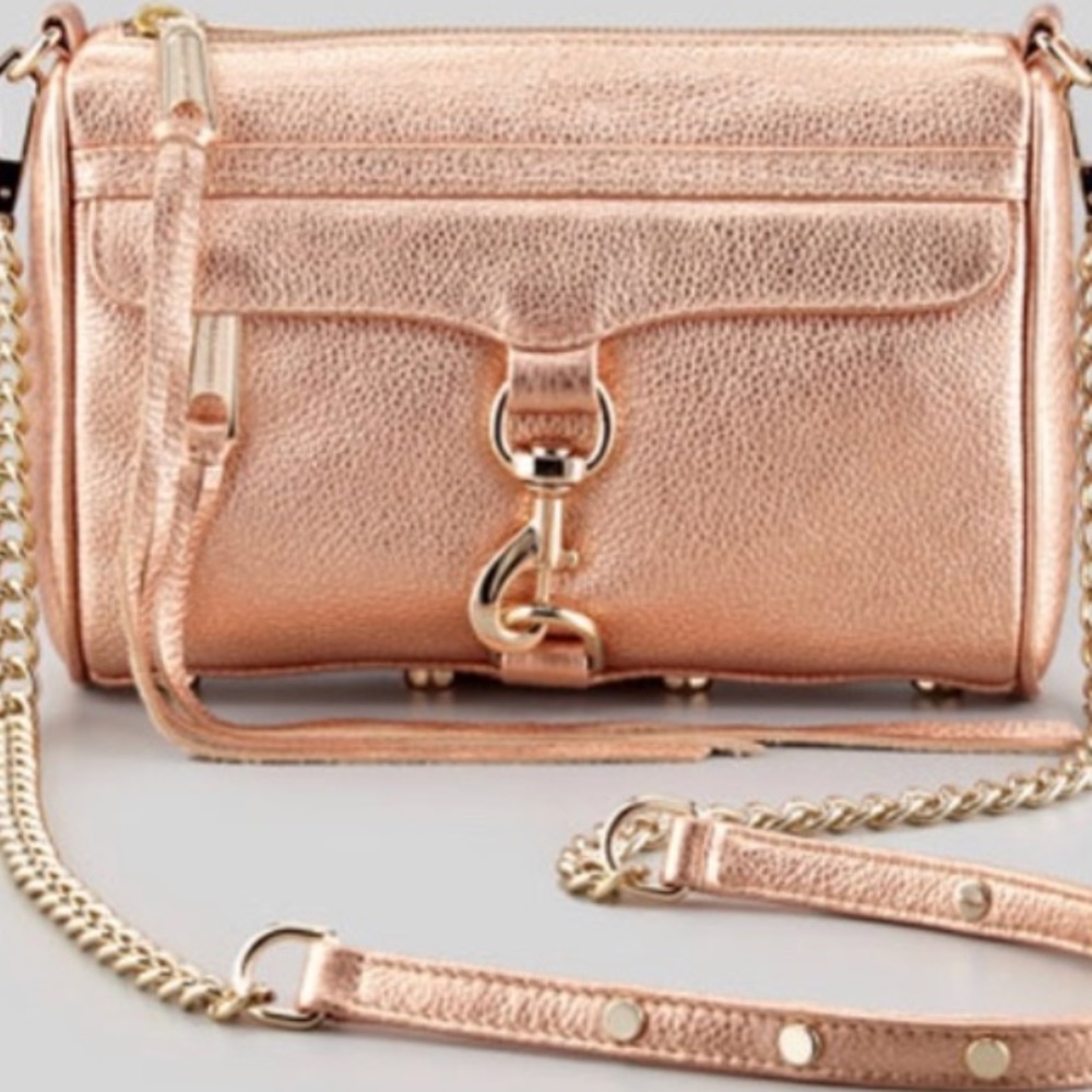 Rebecca Minkoff Rose Gold cross body, chain strap